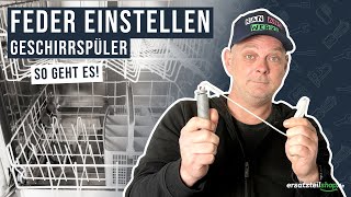 Kann man die Federn bei einem Geschirrspüler einstellen [upl. by Rubie]