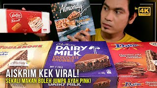 AISKRIM KEK VIRAL  Kek Lotus Biscoff Daim Toblerone Cadbury Mukbang Malaysia [upl. by Daisey]