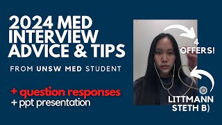 2024 Medicine Interview Tips from a UNSW Med Student UNSW WSU CSU UQ [upl. by Joachim275]