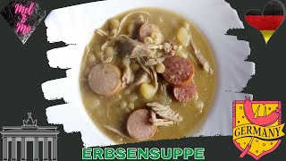 deftige Erbsensuppe  Rezept  Suppe  pea soup 150 Untertitel [upl. by Aiceled625]