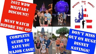 2022 Disney Military Discount  Complete Guide To Disney’s Salute Program [upl. by Mannes809]