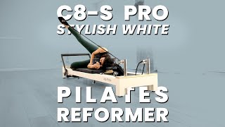 The C8S Pro Stylish White Pilates Reformer  AlignPilates [upl. by Renata45]