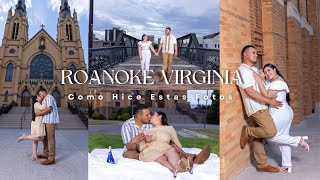 COMO HICE ESTA SESION DE FOTOS PRE BODA EN ROANOKE VIRGINIA [upl. by Dnalerb]