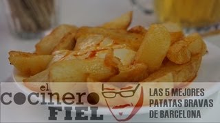 LAS MEJORES PATATAS BRAVAS DE BARCELONA [upl. by Leanard557]