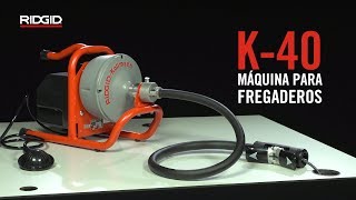 RIDGID Máquina para fregaderos K40 [upl. by Duke320]