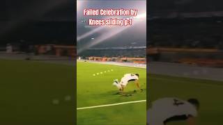 Failed Celebration by Knees sliding p1 funny football celebration [upl. by Debbra]