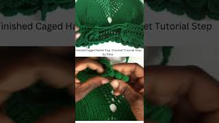 Finished Caged Halter Top Crochet Tutorial Step by Step [upl. by Noillid500]