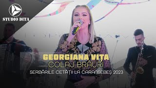 Georgiana Vita ❌ Formatia Timisul  Colaj Brauri LIVE 🎷 Serbarile Cetatii la Caransebes 2023 [upl. by Buckden]