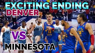 EXCITING ENDING GAME DENVER VS MINNESOTA [upl. by Rifkin]