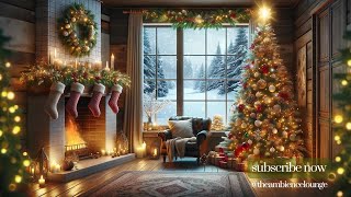 Cozy Christmas Ambience A Winter Wonderland by the Fire [upl. by Nnairahs]