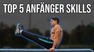 Top 5 Calisthenics Skills für Anfänger I Calisthenics Übungen für Beginner [upl. by Leirraj]