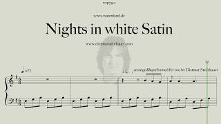 Nights in white Satin  Easy Piano [upl. by Karlin]