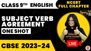 Subject Verb Agreement One shot  NCERT Class 9th English Preparation  CBSE 202324 Exam [upl. by Neenaj]