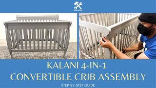 DaVinci Kalani 4 In 1 Convertible Crib Assembly Instructions Full Step By Step Instruction Guide [upl. by Eirek]