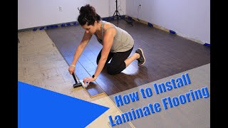 How to Install Laminate Flooring For Beginners [upl. by Ennaisoj]