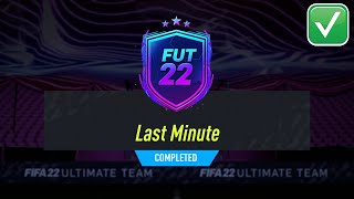 LAST MINUTE SBC SOLUTION  FIFA 22 LAST MINUTE RTTF SBC [upl. by Ecirtahs]