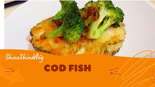 Pan Fry Cod Fish with SauceEasy Cooking Cod Fish [upl. by Naeroled37]