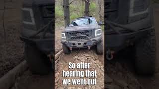 Nissan Titan pro 4x breaks on offroad trails [upl. by Akeem100]