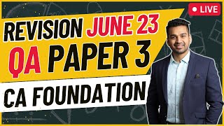 Maths Theoretical Distribution  CA Foundation June 2023  Revision Series [upl. by Annoya]