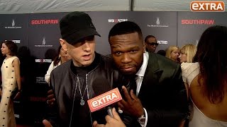 Eminem Gets InterviewCrashed by 50 Cent Who Is This Guy [upl. by Ominorej]