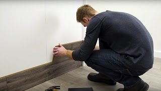 How to Horizontally Install Pergo Laminate Flooring On Your Walls [upl. by Flieger]