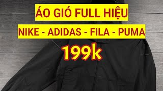 ÁO GIÓ NHẬT VIP NIKE ADIDAS FILA PUMA F76F110 98 199K [upl. by Clive]