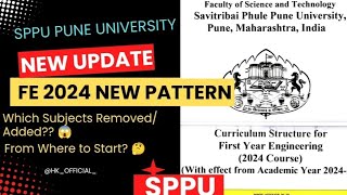 SPPU First Year FE 2024 Syllabus Pattern Changed  New Update  Pune University  HKOFFICIAL [upl. by Malvia631]