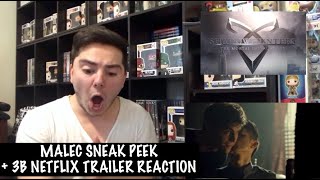 SHADOWHUNTERS  MALEC SNEAK PEEK  3B NETFLIX TRAILER REACTION [upl. by Shalne]