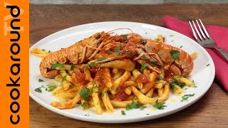 Maccheroni al ferretto con sugo di scampi  Ricette primi piatti di pesce [upl. by Nidraj]