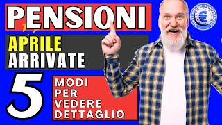 🔴 5 MODI PER VERIFICARE LIMPORTO PENSIONI PRIMA DEL CEDOLINO APRILE 2024 👉 TRUCCHI ✅VERIFICA ORA❗️ [upl. by Nola]