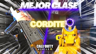 MEJOR CLASE PARA TU CORDITE MJ  CALL OF DUTY MOBILE [upl. by Sudnac]