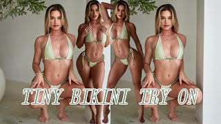 TINY BIKINI TRY ON  Yaslen Clemente [upl. by Ahsoik]