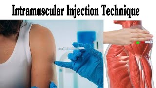 Intramuscular IM Injection Technique On Deltoid [upl. by Aciret]