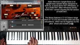 Upright Bass Sample Library VST AU Virtual Instrument Kontakt Adam Monroe Upright Bass [upl. by Euqinu]