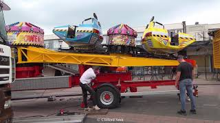 Kermis Heerhugowaard 2024 Transport en opbouw Deel 1 [upl. by Tankoos504]