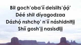 Amazing Grace Lyrics in the Apache Language [upl. by Satsok]