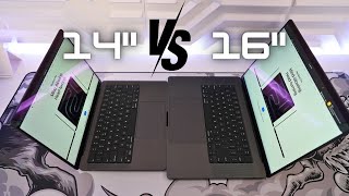 M3 14inch vs 16inch MacBook Pro [upl. by Aciraa497]