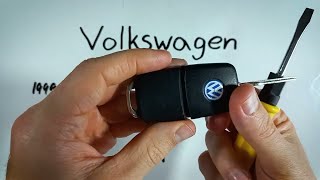 Volkswagen Golf Key Fob Battery Replacement 1998  2011 [upl. by Aleen]