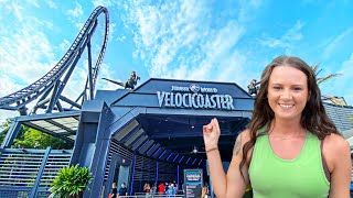 My 1st Universal Studios Orlando Vlog  Riding Velocicoaster [upl. by Ellasal]