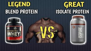 On gold standard VS isopure  on gold standard  isopure isolate protein  protein [upl. by Olette]