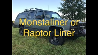 Monstaliner vs Raptor Liner  Which Product is better [upl. by Mab]