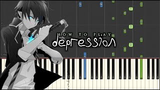 Dark Piano  Depression  Synthesia Tutorial [upl. by Inama]