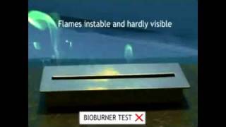 Bioethanol Fire  Open Trough vs Prestigious Fires Ceramic Burner [upl. by Alan]