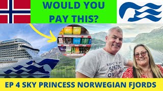 Skjolden Norway Prices and Life on Board Sky Princess Cruise Ship  Episode 4 Norwegian Fjords [upl. by Olracnaig]