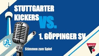 Oberliga BW 6 Spieltag Stuttgarter Kickers vs Göppinger SVStimmen und Pressekonferenz [upl. by Urbannal]