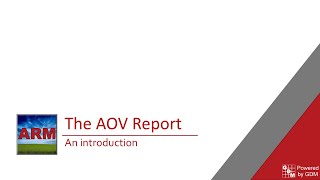 The AOV Report [upl. by Meraree]