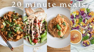 EASY VEGAN MEALS UNDER 20 MINS  4 Lazy Quick amp Tasty Recipes  GIVEAWAY [upl. by Adnilre651]