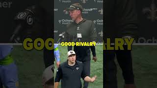 Dennis Allen calls FalconsSaints matchup quotheated rivalryquot shorts [upl. by Iline609]