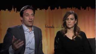 Jon Hamm amp Kristen Wiig talk about the Oscars funny friends and Friends with Kids [upl. by Orin]