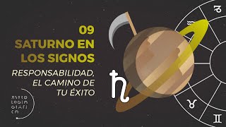 Saturno en los Signos 09  ASTROLOGÍA GRÁFICA Responsabilidad el camino de tu éxito [upl. by Chil737]